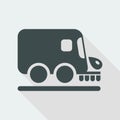 Vector illustration of single isolated road cleaner icon