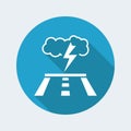 Road storm icon