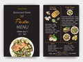 Vector illustration sketch - pasta. Card menu italian restaurant. Banner italan food Royalty Free Stock Photo