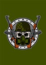 SKULL ARMY BADGE