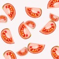 Vector illustration slices of tomato