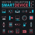 Vector Illustration Smart Devices Royalty Free Stock Photo