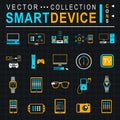 Vector Illustration Smart Devices Royalty Free Stock Photo