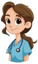 A smiling female nurse