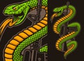 Snake with an M16 rifle