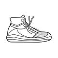 Vector illustration of sneakers Royalty Free Stock Photo