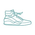 Vector illustration of sneakers Royalty Free Stock Photo