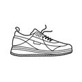 Vector illustration of sneakers Royalty Free Stock Photo