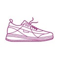 Vector illustration of sneakers Royalty Free Stock Photo