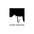 Vector illustration of snoring. snoring loudly with mouth open during deep sleep. Sleep apnea, snoring