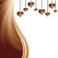 Vector illustration of soft brown dark chocolate abstract background Royalty Free Stock Photo