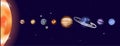 Vector illustration of solar system