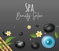 Decorative spa banner background Royalty Free Stock Photo