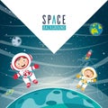 Vector Illustration Of Space Background