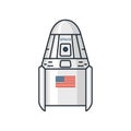 Space theme illustration Royalty Free Stock Photo