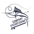 Vector Illustration of the Spear Fishing Company.