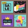 Vector illustration special offer big sale flayer card template special spring discount promotion poster. Royalty Free Stock Photo