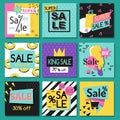 Vector illustration special offer big sale flayer card template special spring discount promotion poster. Royalty Free Stock Photo