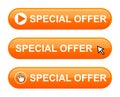 Special offer button Royalty Free Stock Photo