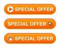 Special offer button Royalty Free Stock Photo