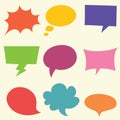 Vector Illustration Of Speech Bubbles Royalty Free Stock Photo