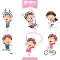 Vector Illustration Of Sport Character