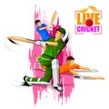 Sports background for the match of Cricket Championship Tournament