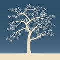 Vector illustration of a springtime tree