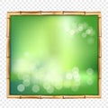 Abstract spa or beach bamboo tropical frame with empty place for text.