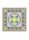 Square with purple circular pattern