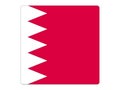 Square Flag of Bahra Royalty Free Stock Photo