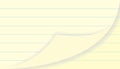 vector illustration of a stack of lined writing paper, curved corners at the bottom, documents, notes or stationery Royalty Free Stock Photo