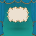 Vector illustration of stage curtains