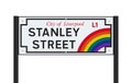Stanley Street Sign Royalty Free Stock Photo