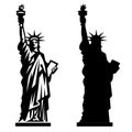 Vector illustration of the Statue of Liberty in New York City Royalty Free Stock Photo