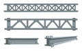 Vector Illustration of Steel Structural Metal Beams Royalty Free Stock Photo