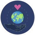 Vector illustration of a Sticker for World Environment Day.