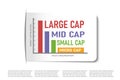 Stock categorization, Large cap, Mid cap and small cap Royalty Free Stock Photo