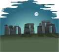 Stonehenge Vector Illustration Royalty Free Stock Photo