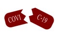 Stoppage sign with virus inside, stop symbol with coronavirus, prohibition sign with covid 19, Stop Virus