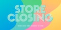 Vector illustration for store closing