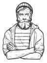 Old sailor portrait