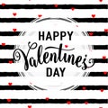 Vector illustration of stylish valentines day greeting card