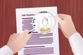 Job Application/Resume Search Royalty Free Stock Photo