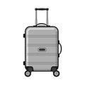 Vector design of suitcase and baggage icon. Collection of suitcase and journey stock symbol for web.