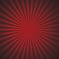 Vector illustration, sunbeam, rays in red and black.