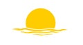 Sunset logo Royalty Free Stock Photo