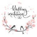 Wedding invitation, crad. Royalty Free Stock Photo