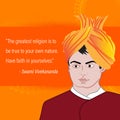 Vector illustration for swami vivekananda jyanti