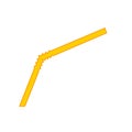 Vector illustration of the swizzle stick yellow